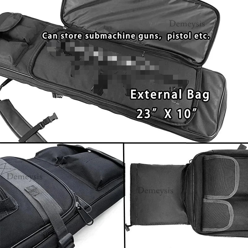 Tactical Gun Bag for Rifle Shotgun Hunting Airsoft Shooting Outdoor Rifle Case with Padded Interior Shockproof