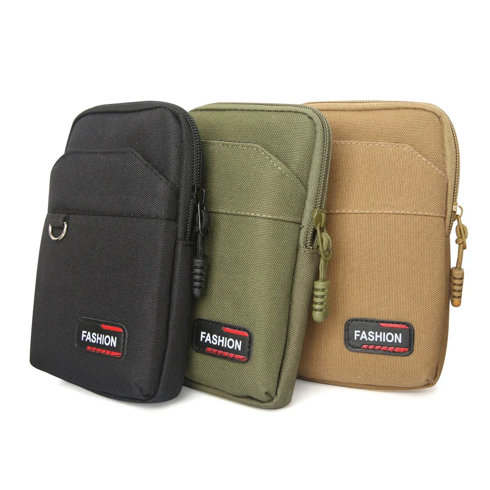 EDC Molle Bag Purse Nylon Waist Bag Outdoor Waist Fanny Pack Men Phone Pouch Camping Hunting Sports Bag