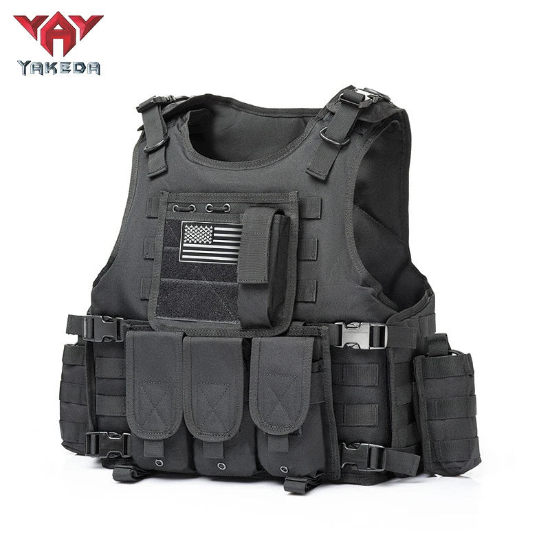 YAKEDA 600D polyester fabric amphibious hunting vest, detachable and expandable