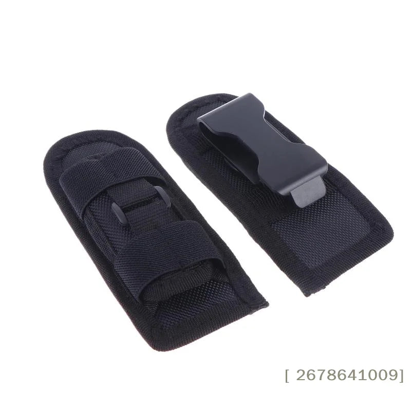 Rotatable Flashlight Holster,Nylon Belt Flashlight Pouch, Universal Flashlight Holder for Tactical Use