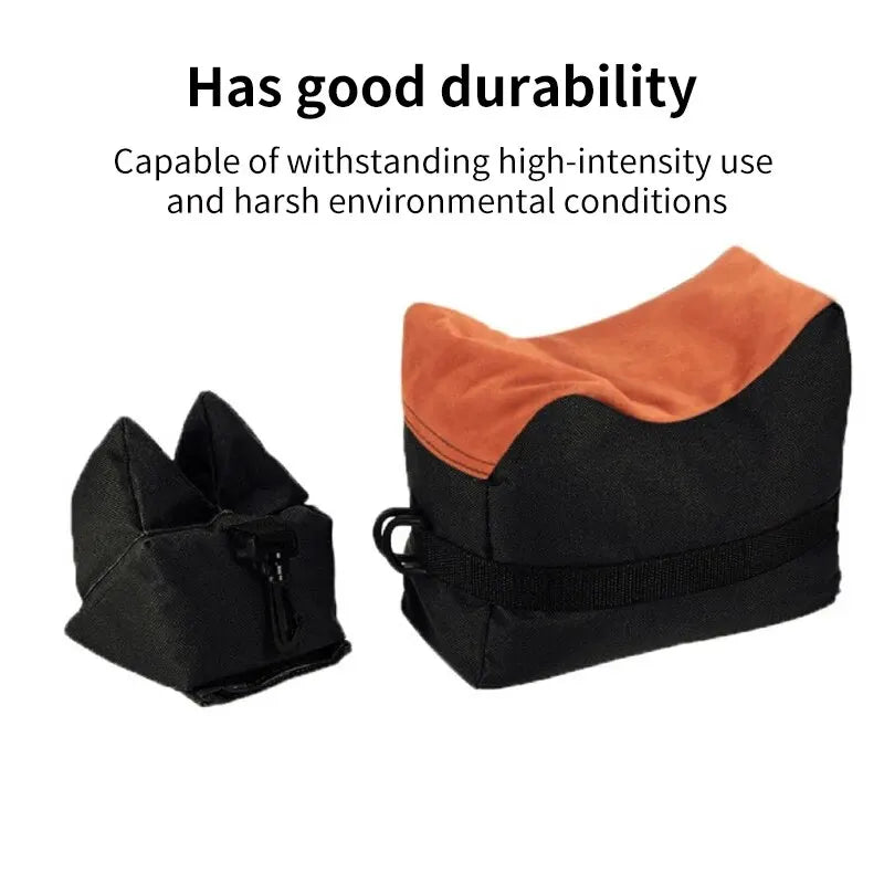 Tactical Rifle Support Bag - Front and Rear Sandbag for Improved Accuracy and Stability During Hunting and Target Shooting