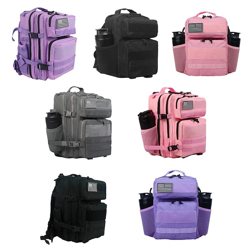 15/25/45L Camping Hiking Backpack Tactical Bag Outdoor Travel Hiking Bags Large Capacity Waterproof Gym Rucksack For Women Men