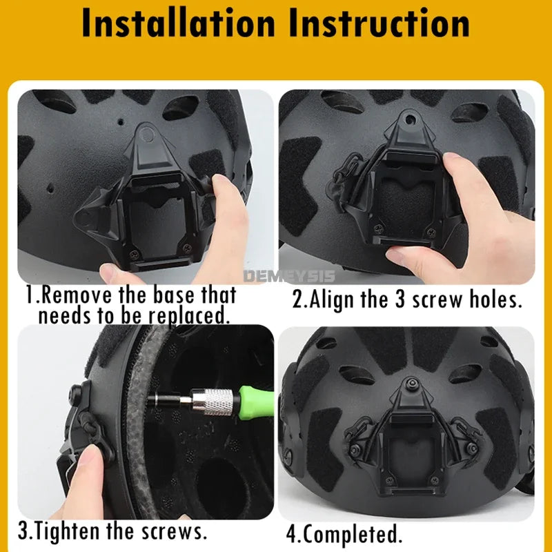 Tactical Helmet VAS Shroud Three Hole NVG Mount Adapter for FAST Shooting Helmet Night Vision Device Bracket Accessories