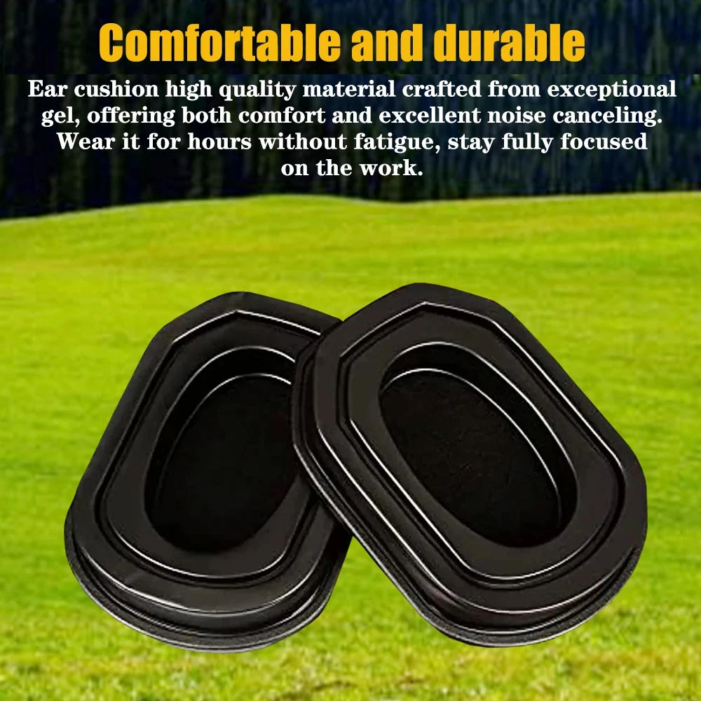 1 Pair Silicone Gel Ear Pads Suitable for WK,muffs,XCEL,XCEL BT+AGT FIRE/E60 Earmuff