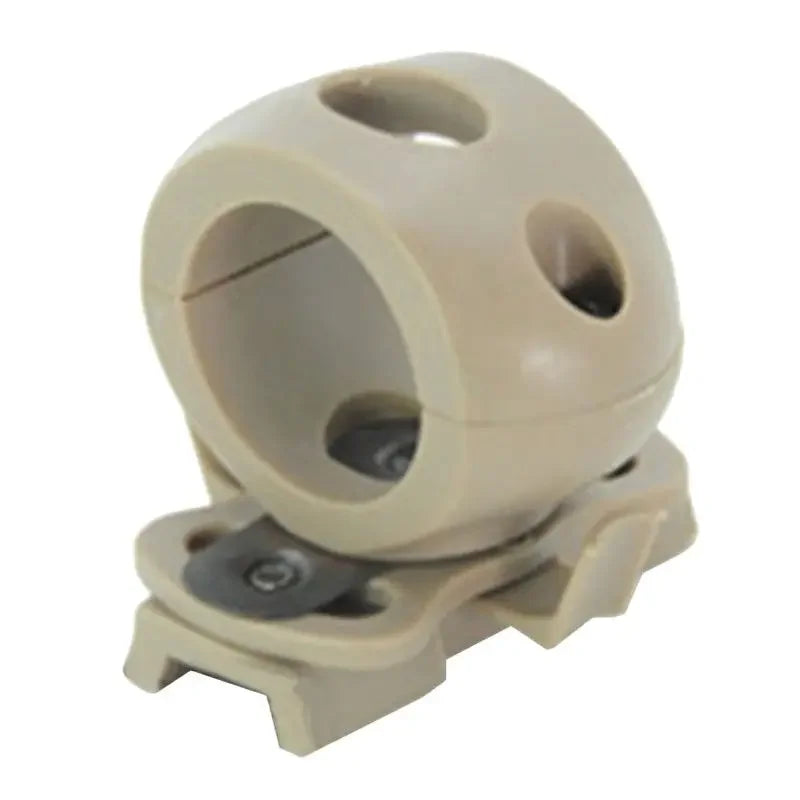 Tactical Helmet Flashlight Holder for Fast Mich Helmet Mount Clamp 60 Degree Universal Rail Helmet Light Torch Holder
