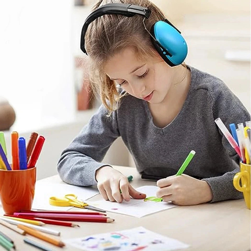 Noise Cancelling Headphones for Kids, Safety Ear Hearing Protection Ear Muffs for Autism Sensory &Concentration Aid