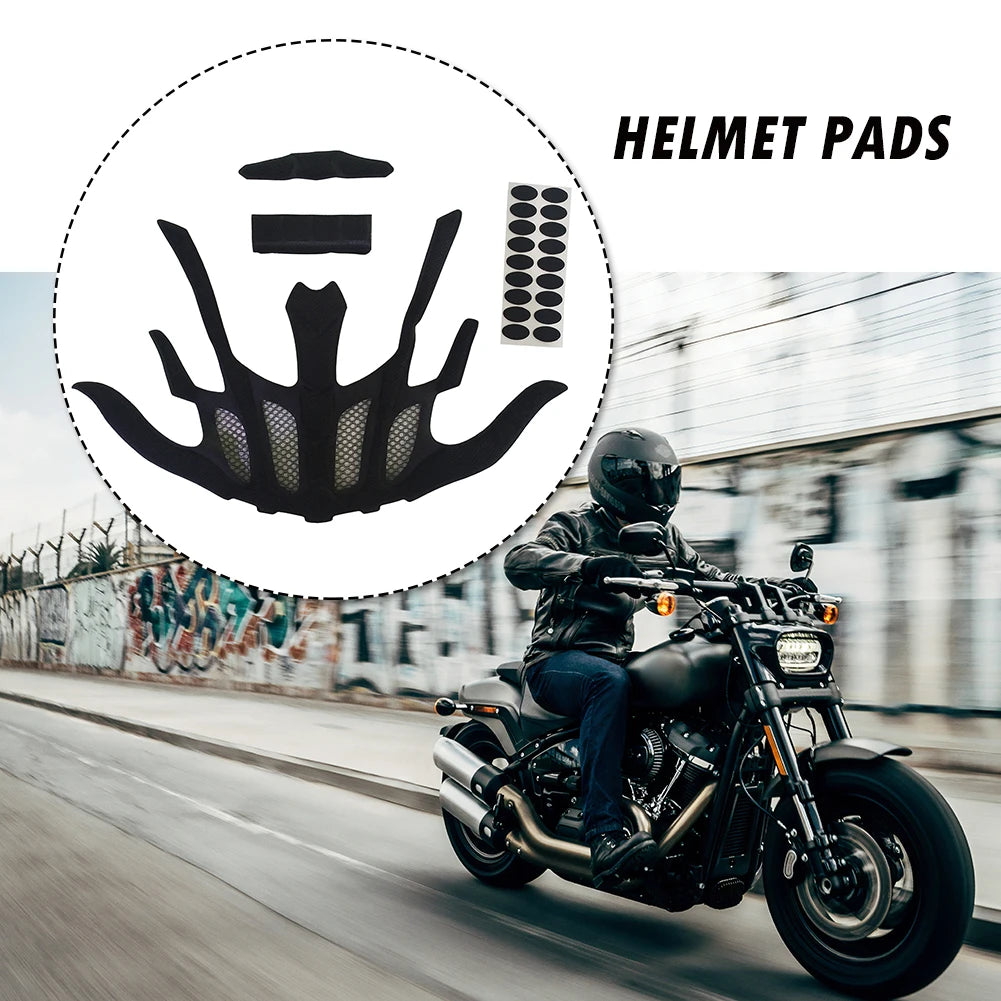 Cycling Helmet Inner Padding Kit Sealed Sponge Protective Lining Protection Liners Cushion Mat Helmet Accessories for Cycling