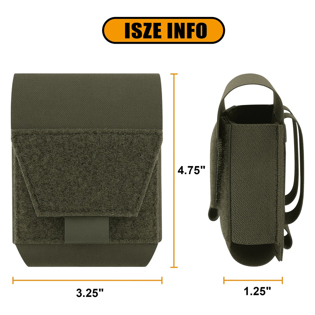 KRYDEX Tactical Handcuffs Pouch Low Profile Handcuff Case Holster Molle Waist Belt Pouch Bag Hunting Outdoor Accessories