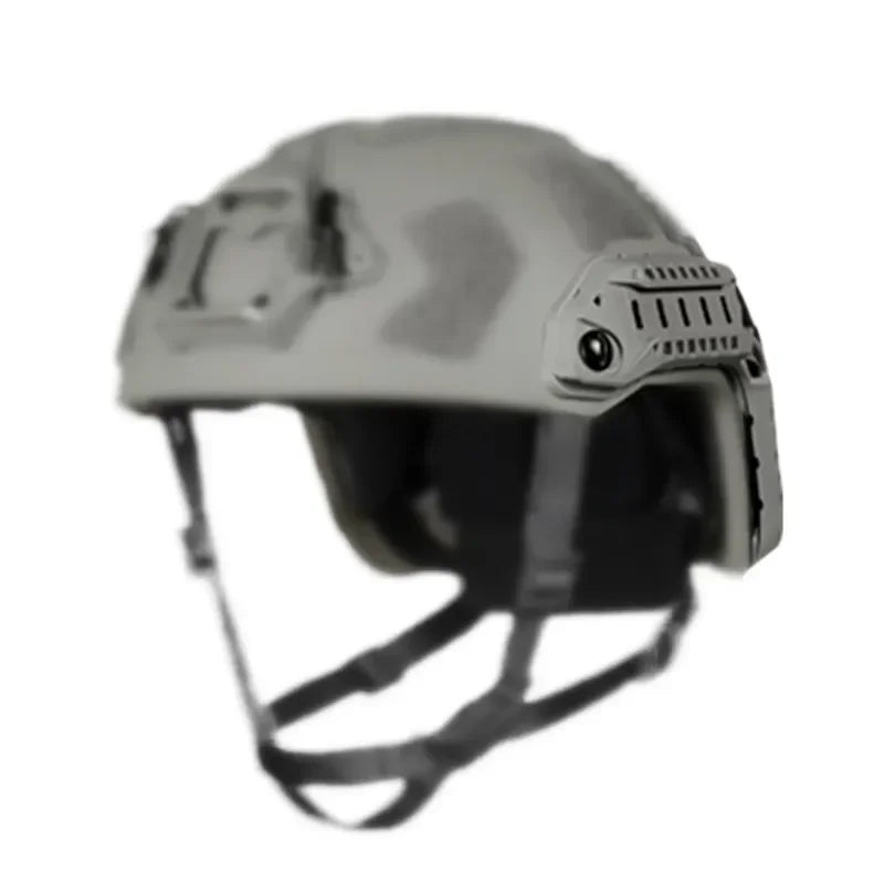 High-Cut Tactical Helmet with Top Mount Rail System Lightweight Ventilated Design Compatible with FAST ARC SF Accessories