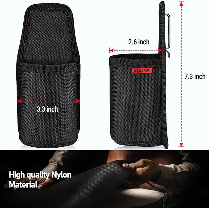 Portable Belt Drink Can Pouch Beer Holster Water Bottle Holder with Metal Belt Clip Soda Can Carry Holster for Hiking Camping