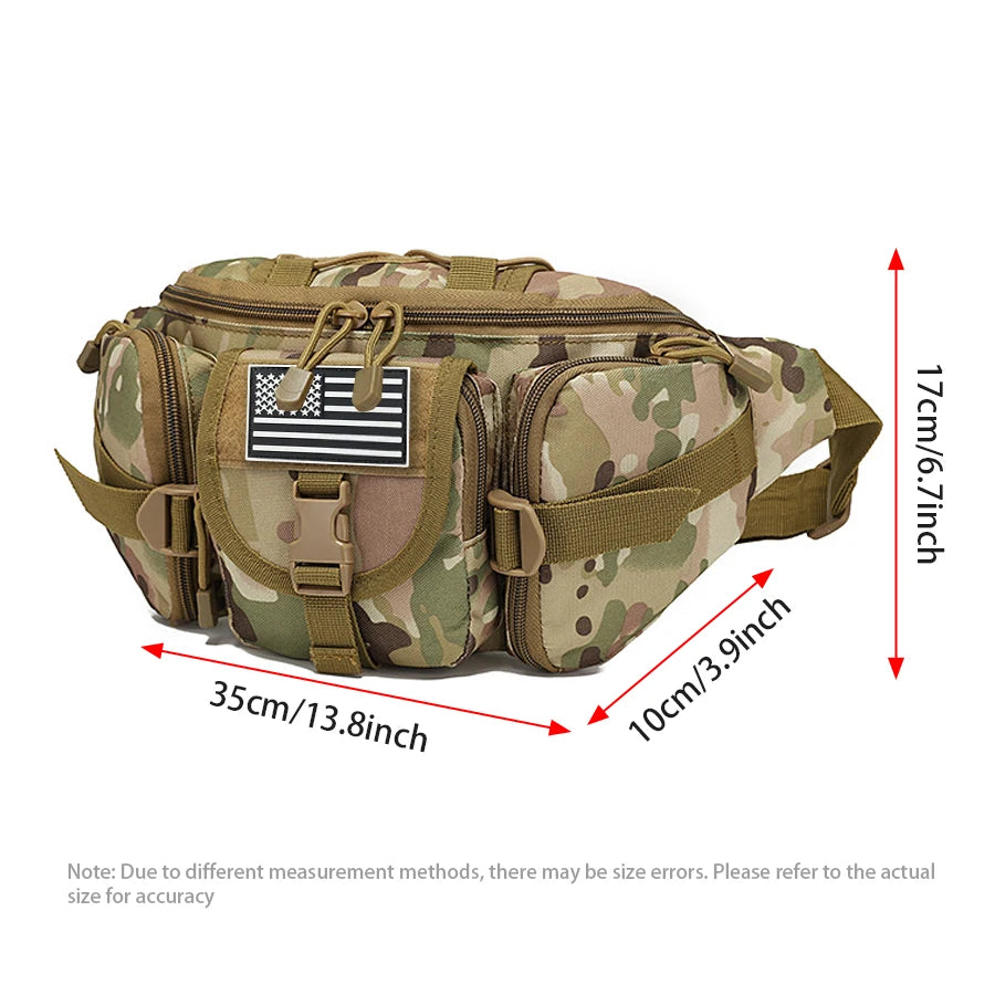 Outdoor Sports Hunting Waist Bag Multi functional Chest Bag Durable and Durable