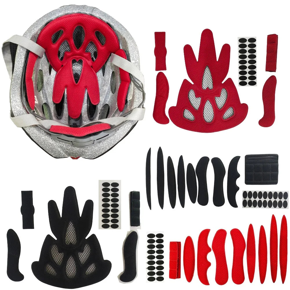 Helmet Inner Foam Pads Kits Sealed Lining Sponge for Electric Motorcycle Bicycle