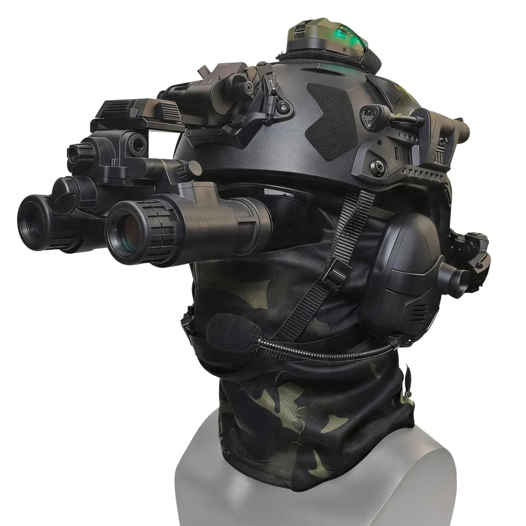 8-in-1 Tactical Fast Helmet Set with Headset & Goggles, Full Cover Military Airsoft Gear for Paintball Training and Cosplay