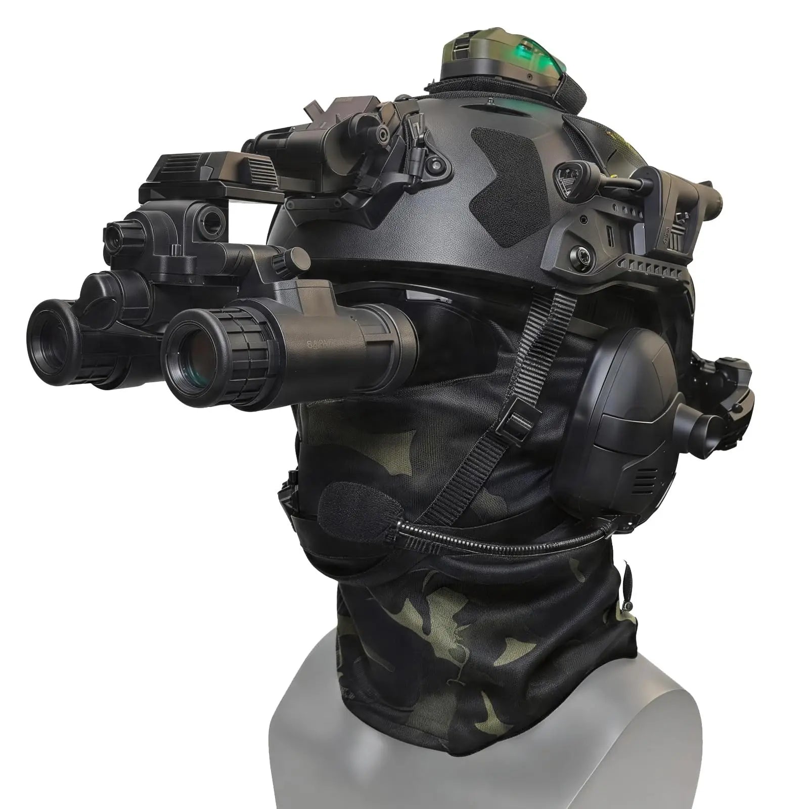 8-in-1 Tactical Fast Helmet Set with Headset & Goggles, Full Cover Military Airsoft Gear for Paintball Training and Cosplay