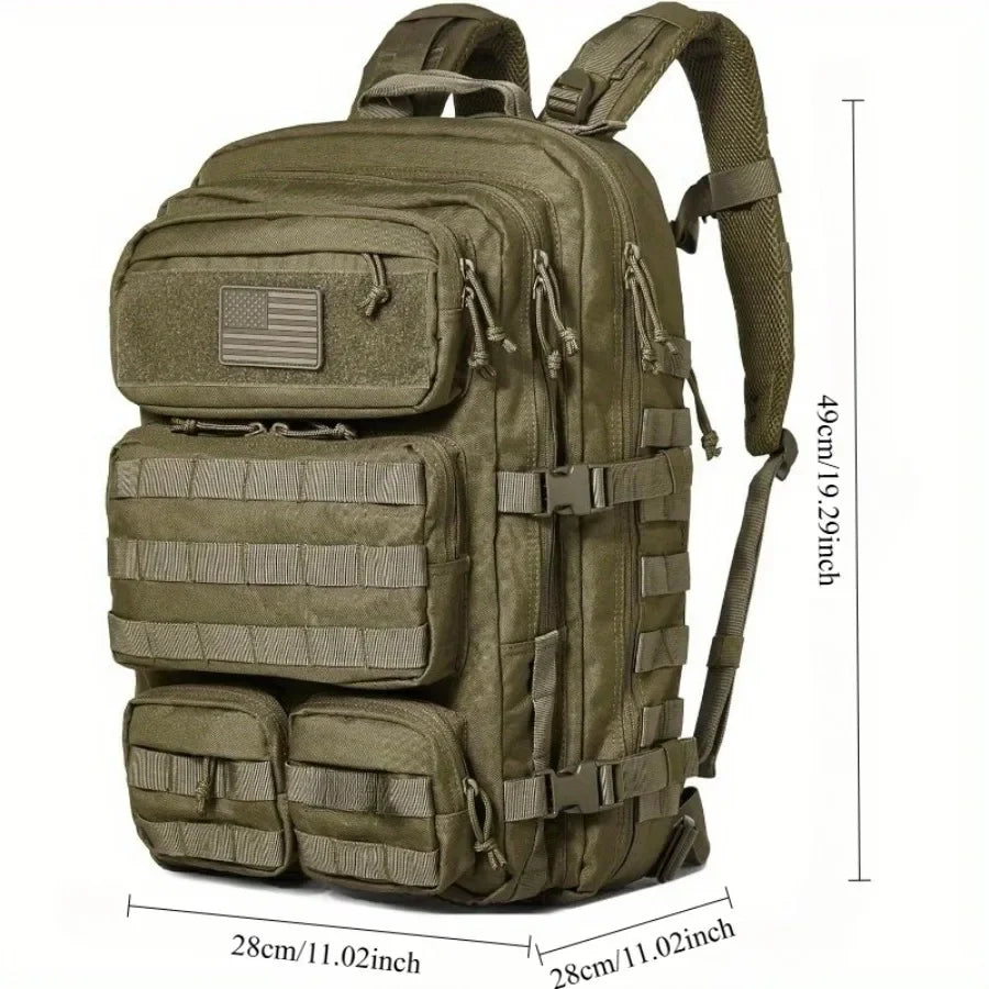 50L/30L MOLLE Assault Pack, Tactical Backpack Military Army Camping Rucksack, 3-Day Pack