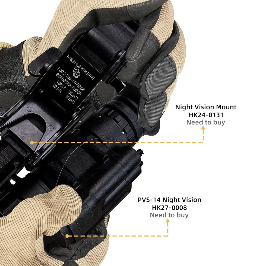 BOOIU Tactical Helmet Night Vision Goggles Mount Holder NVG PVS-14/PVS-7 Outdoor Sport Helmet Mount Bracket for Fast MICH M88