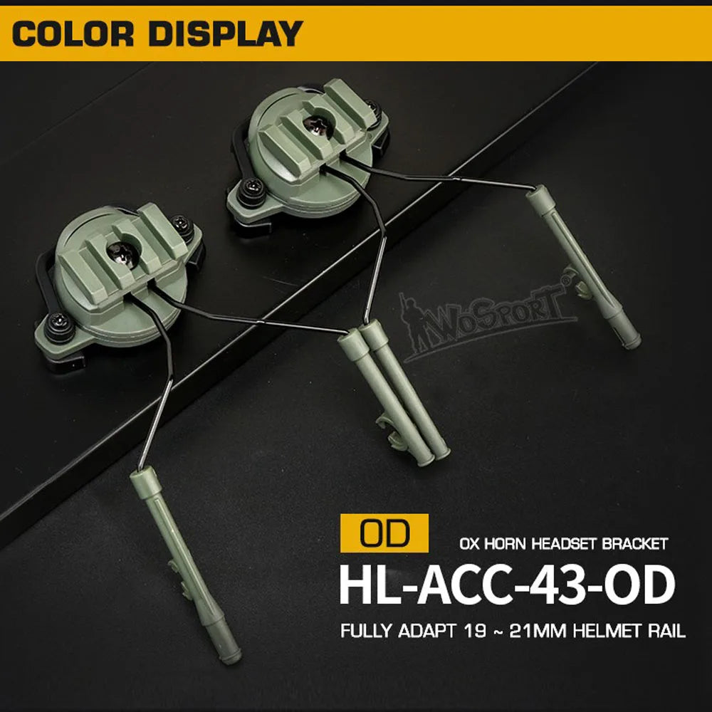 Tactical Headset Bracket Helmet Accessories Adjustable Fast Mounts Rail Adapter Militar Hunting Shooting Equipment