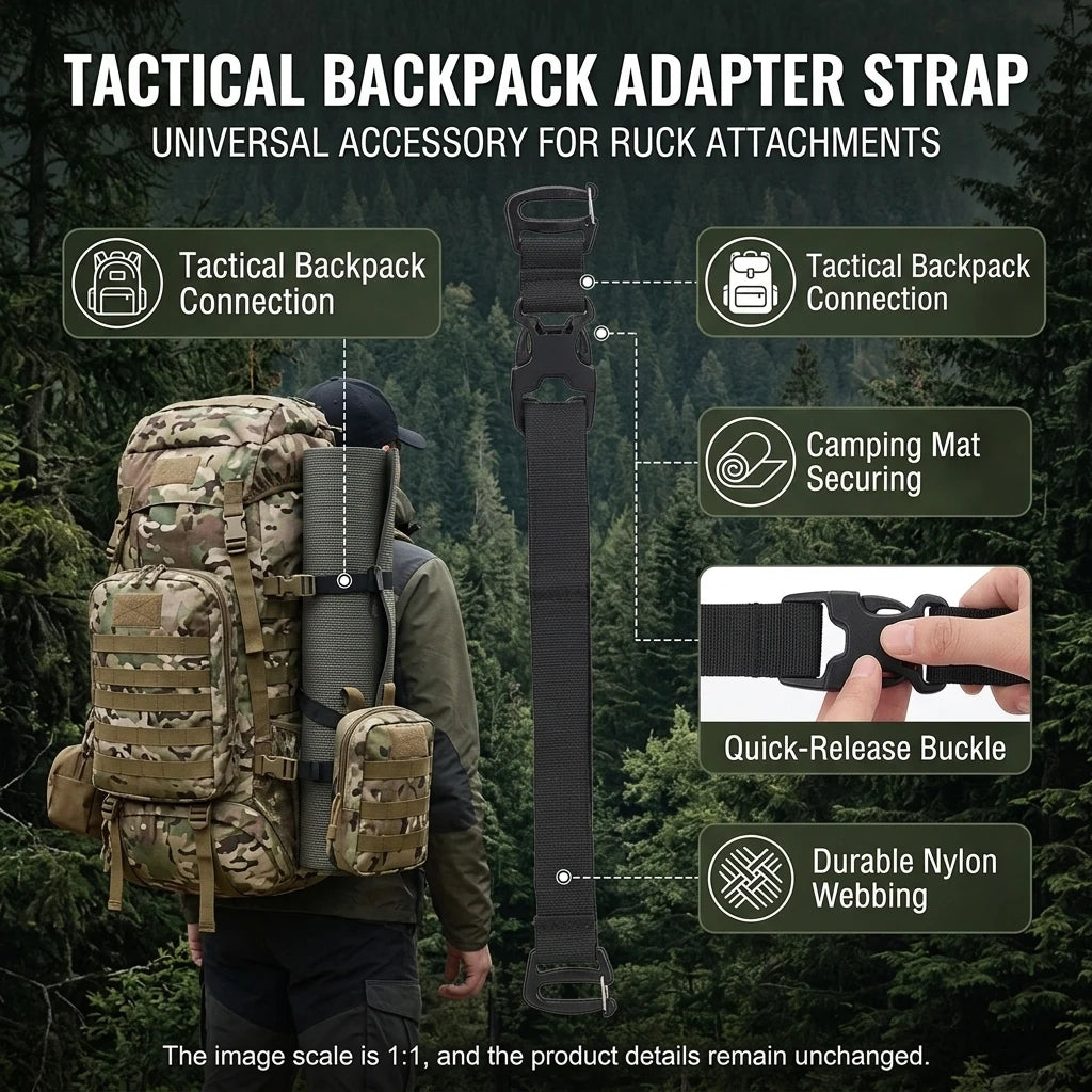 Tactical-Backpack Strap Backpack Accessories for Hiking Camping Outdoor Survival