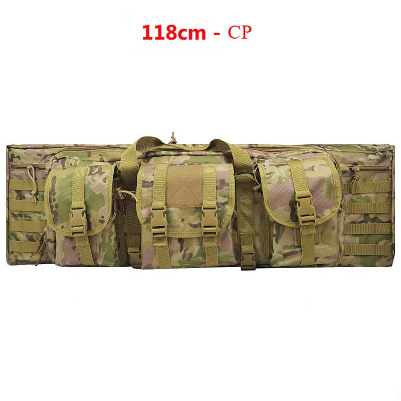 108/118/142CM Long Backpack for Hunting Fishing Tactical Accessories Protect Case Removable Pouch Molle System Outdoor Camping