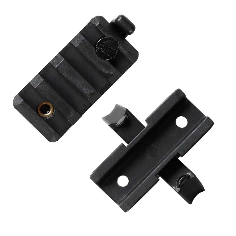 2 Pcs Multifunctional Tactical Helmet Rail Slider Adapter Flashlight Clip Mount Accessories for Airsoft Outdoor Sports Helmet