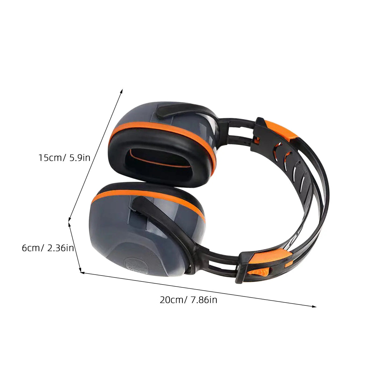 Compact Noise Proof Ear Muffs ABS Noise Cancelling Headphone Comfortable Hearing Protection for Work Study Concert Use