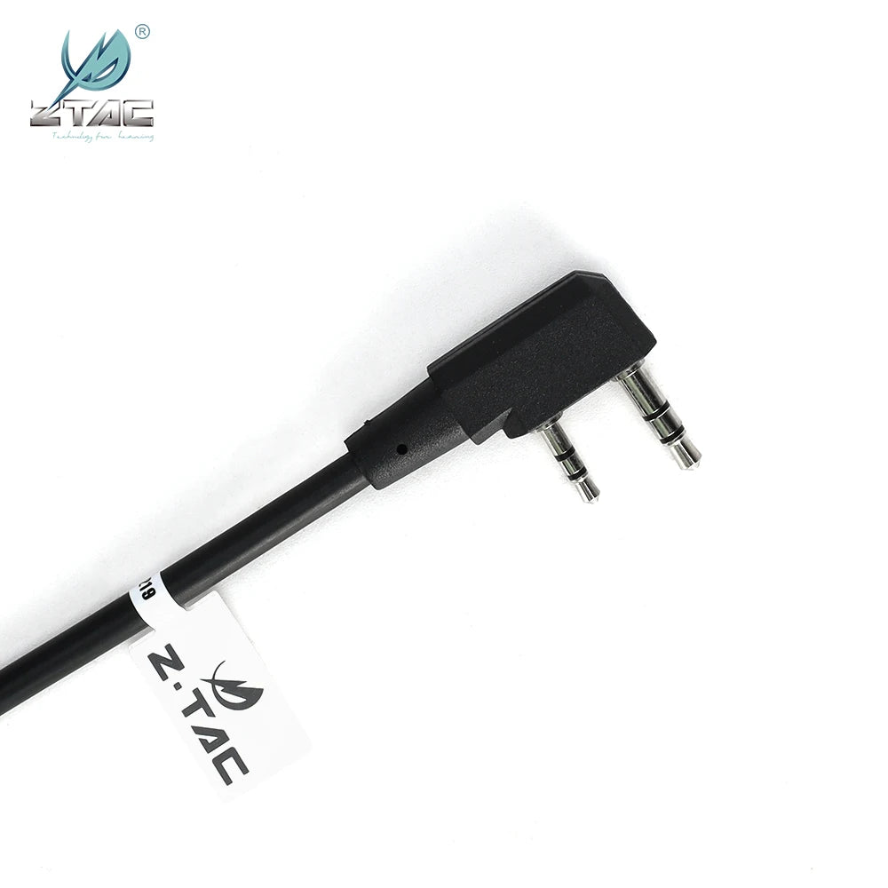 Z-TAC 6 Pin Socket Adapter Cable Compatible With Kenwood Baofeng Radio Tactical Headset Walkie Talkie PTT Connector Airsoft Gear