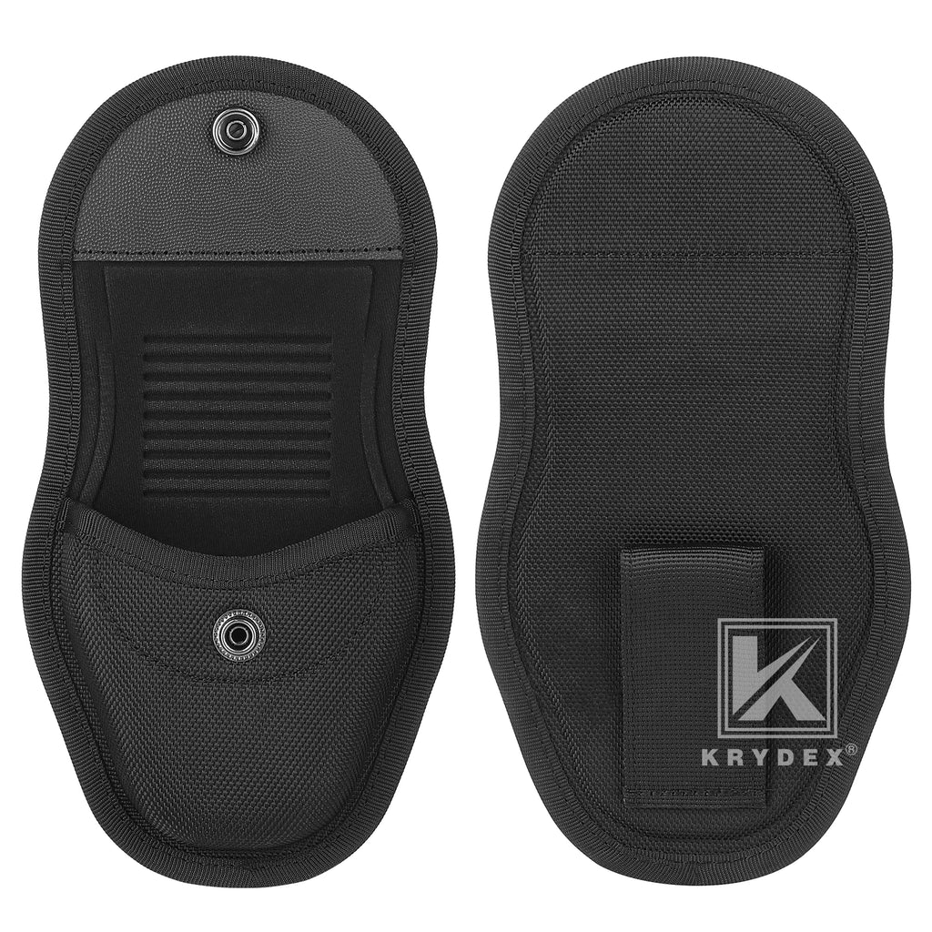 KRYDEX Tactical 1000D Nylon Handcuff Case Single Handcuff Pouch Hidden Snap For Law Enforcement & Security Guard Equipment