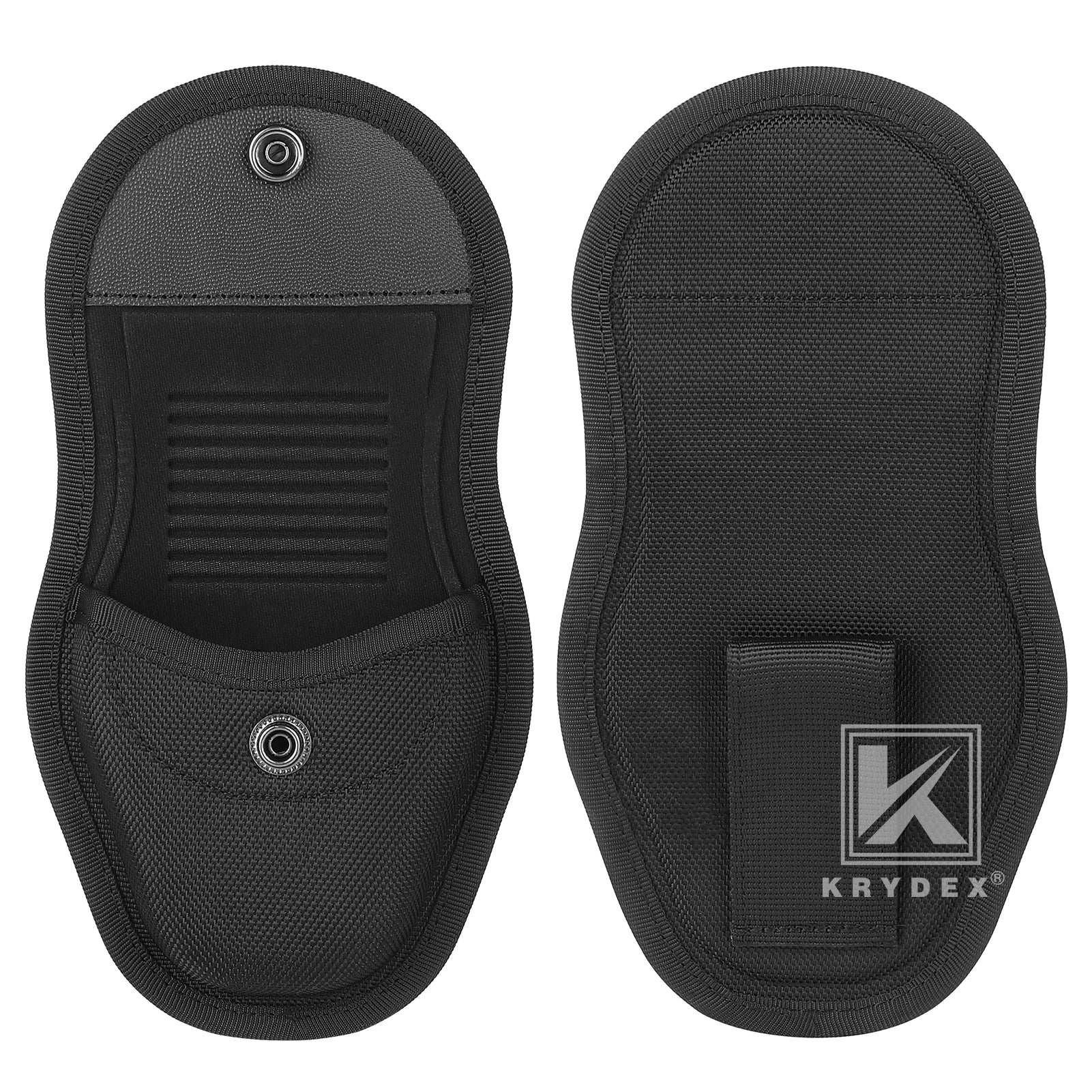 KRYDEX Tactical 1000D Nylon Handcuff Case Single Handcuff Pouch Hidden Snap For Law Enforcement & Security Guard Equipment
