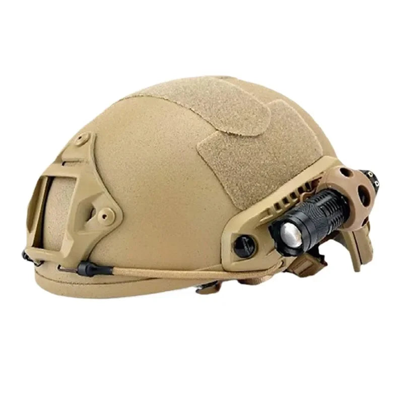 Tactical Helmet Accessory Kit with Metal Retractor Elastic Rope Hook Compatible with FAST MICH Helmet Set of 2