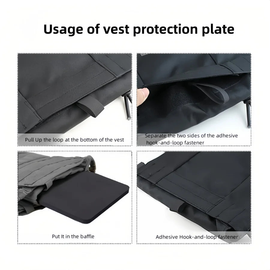 2pcs Airsoft Vest EVA Ballistic Plates Inner Liner Foam Pads Panel Protective Hunting Plate Carrier Vest Accessories