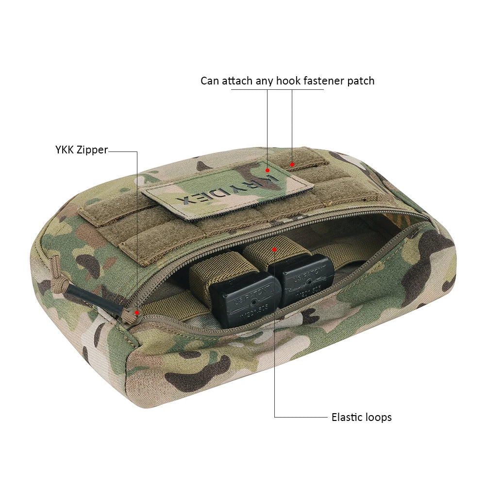 KRYDEX Tactical Dangler Pouch Abdominal Carrying General Purpos Fanny Pack Storage Tool Organizer Utility Bag for Chest Rig Vest