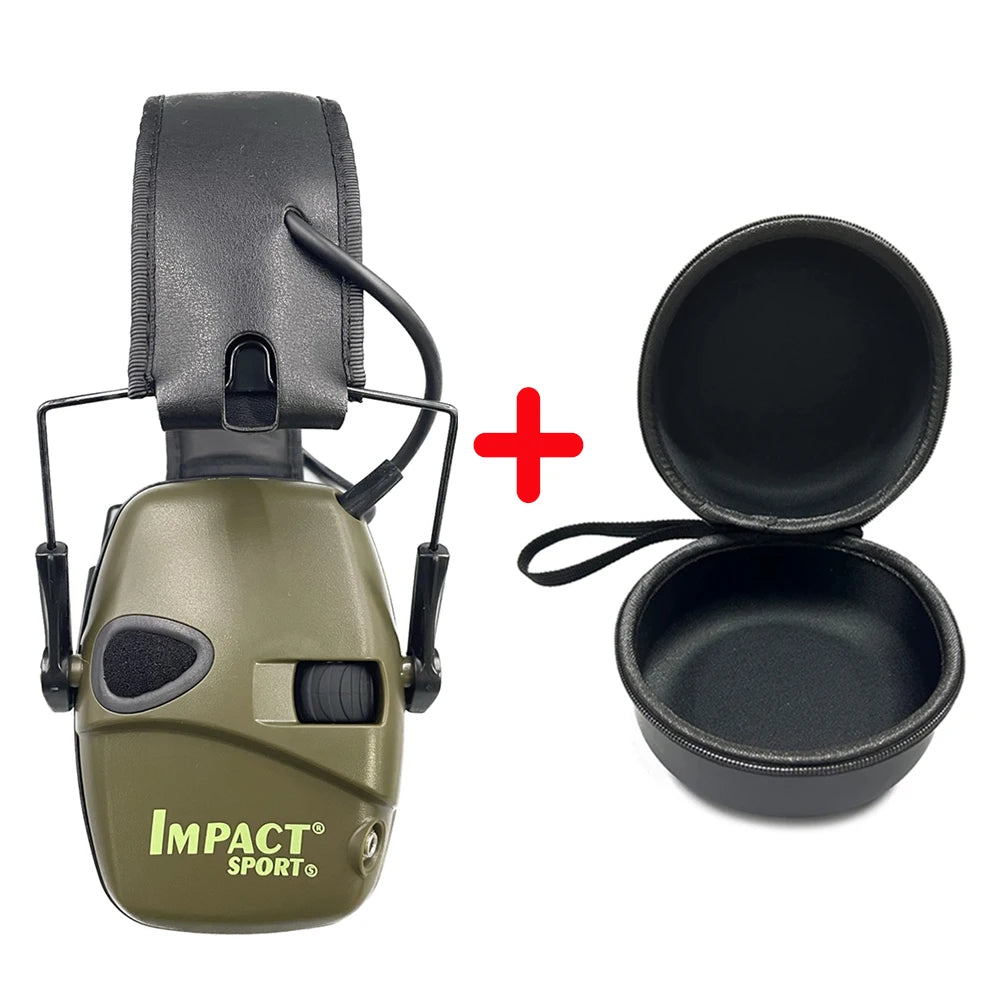 2024 Tactical Electronic Shooting Earmuff Outdoor Sports Antinoise Headset Impact Sound Amplification Hunting Ear Protector
