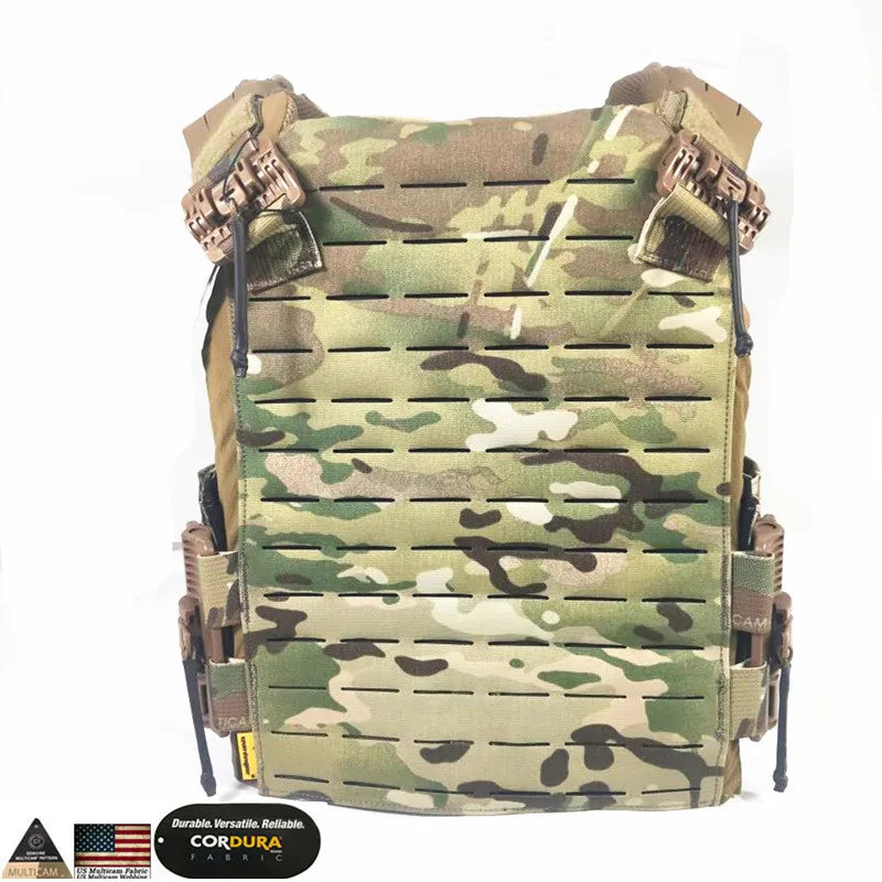 Tactical Laser Cut Plate Carrier ROC quick release MC Airsoft Shooting Vest Hunting Outdoor Combat Assault Protective Vest