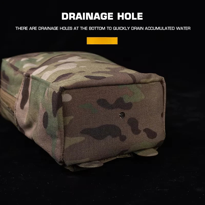 Tactical Lightweight GP Pouch with Drainage Hole Molle Mount Pack Multifunctional for Outdoor Hunting Airsotf Accesorios