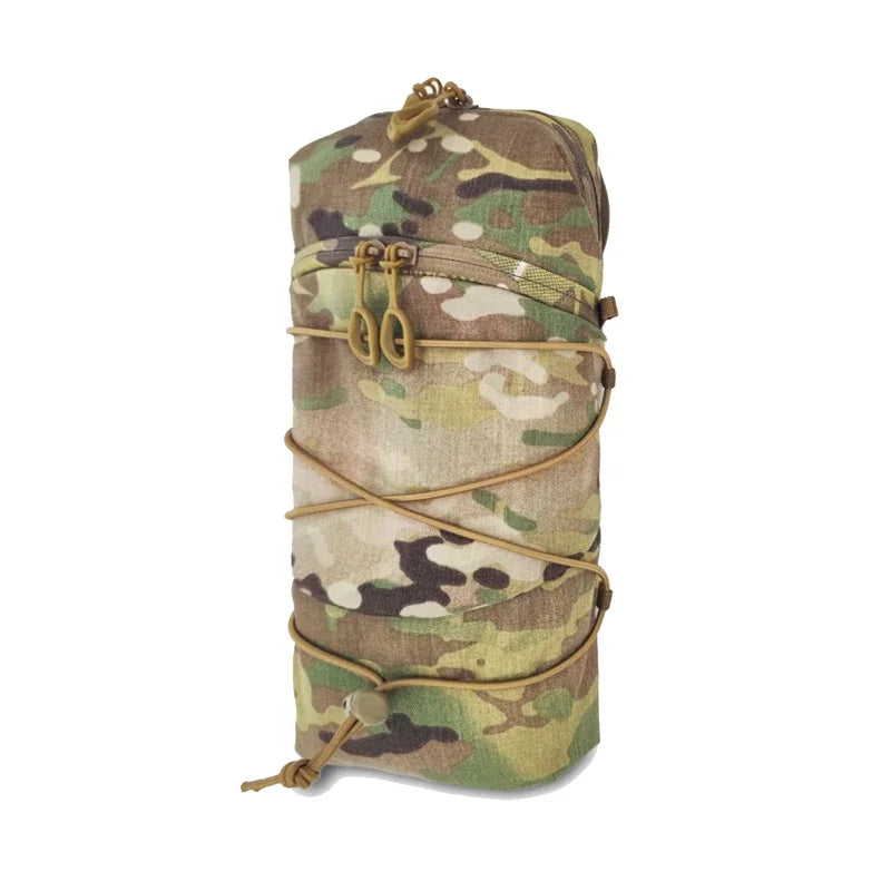 Tactical Vertical 12X5 Storage Bag Airsoft Plate Carrier Molle GP Pouch Gear Hunting Vest Utility Back Panel Pouch Multicam