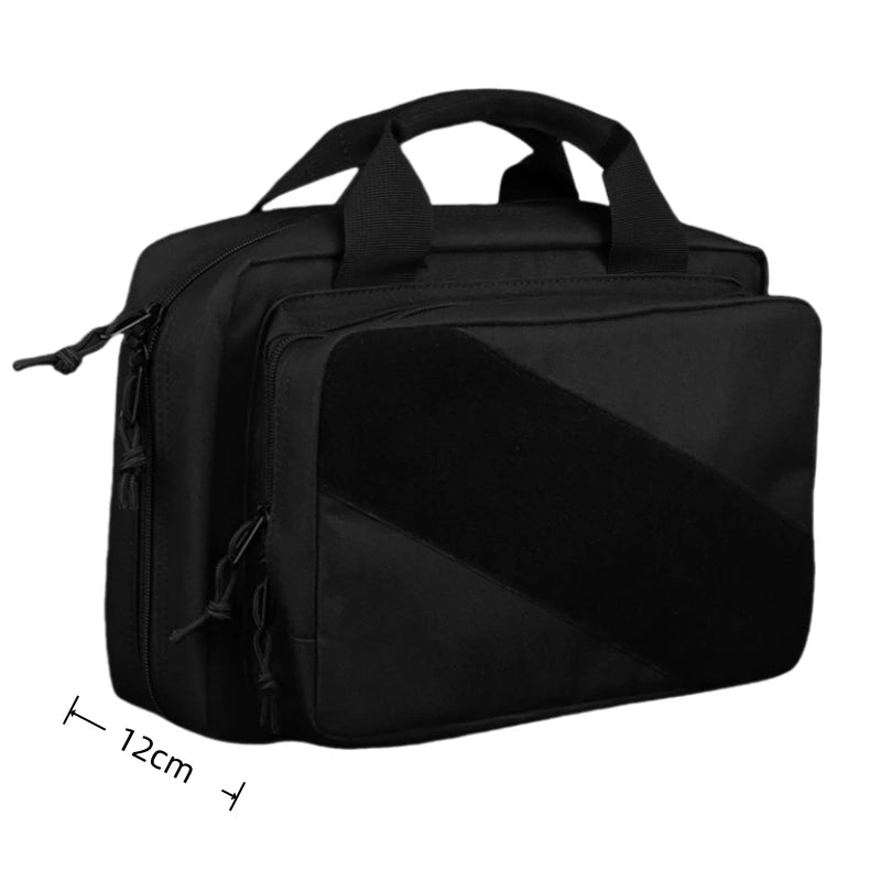 Outdoor storage function bag with built-in 9mm elastic fixing strap, large capacity multifunctional anti-theft handbag