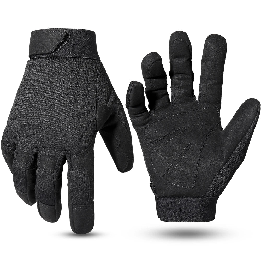 Lightweight Hunting Full Finger Gloves Breathable Tactical Outdoor Sports Paintball Camping Hiking Cycling Fishing Non-slip Gear