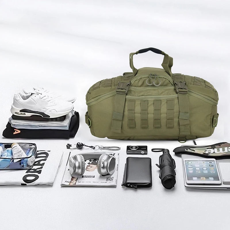 LQARMY 25L Travel Backpack Military MOLLE Duffel Bag Army Rucksacks Outdoor Waterproof Sports Backpacks Luggage Hiking Gym Bag