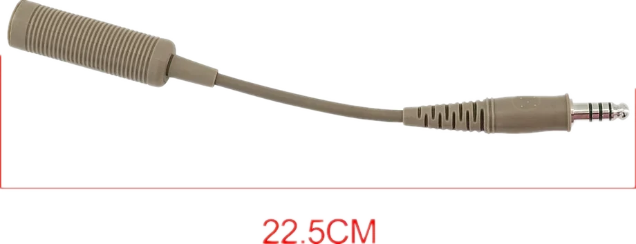 Tactical Headset U-174 Cable Adapter Cable NATO/Military To Civilian Cable Adapter for Pelto Comta/msaSordin/tciLiberator