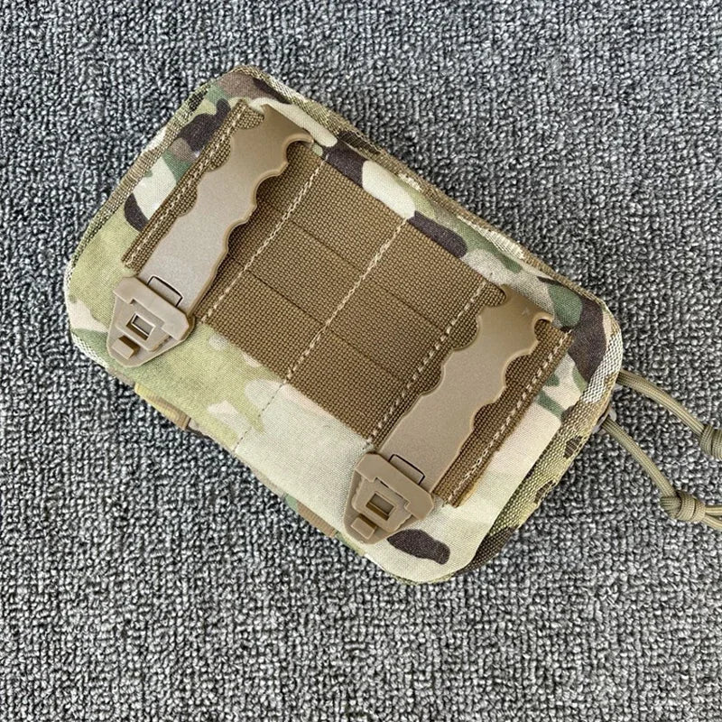 Tactical Map Pouch Multicam EDC Molle 500D Admin Bag Airsoft Combat Gear Outdoor Hunting Tool Storage Bag