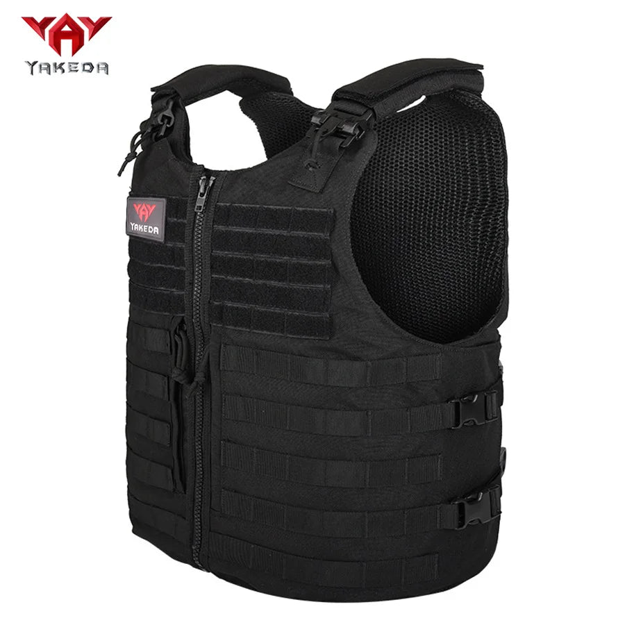 YAKEDA MOLLE Zipper Hunting Tank Top Quick Release Shoulder Strap Hidden Pocket Suitable for Outdoor Hunting Sports
