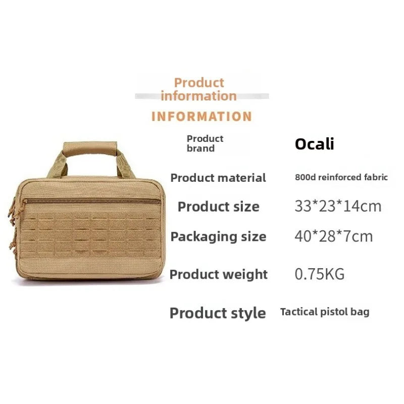 Okali Outdoor Multifunctional Waterproof Handbag Military Enthusiast Casual Sports Crossbody Storage Tactical Pistol Bag