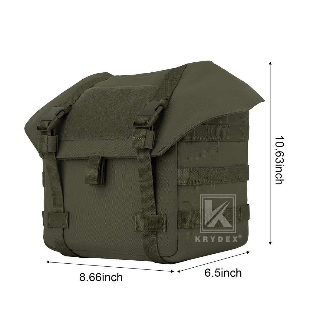KRYDEX Tactical Jungle Butt Pouch MOLLE Waist Pack Suspender Bag for Hunting Hiking Bushcraft Camping Outdoor Range Gear