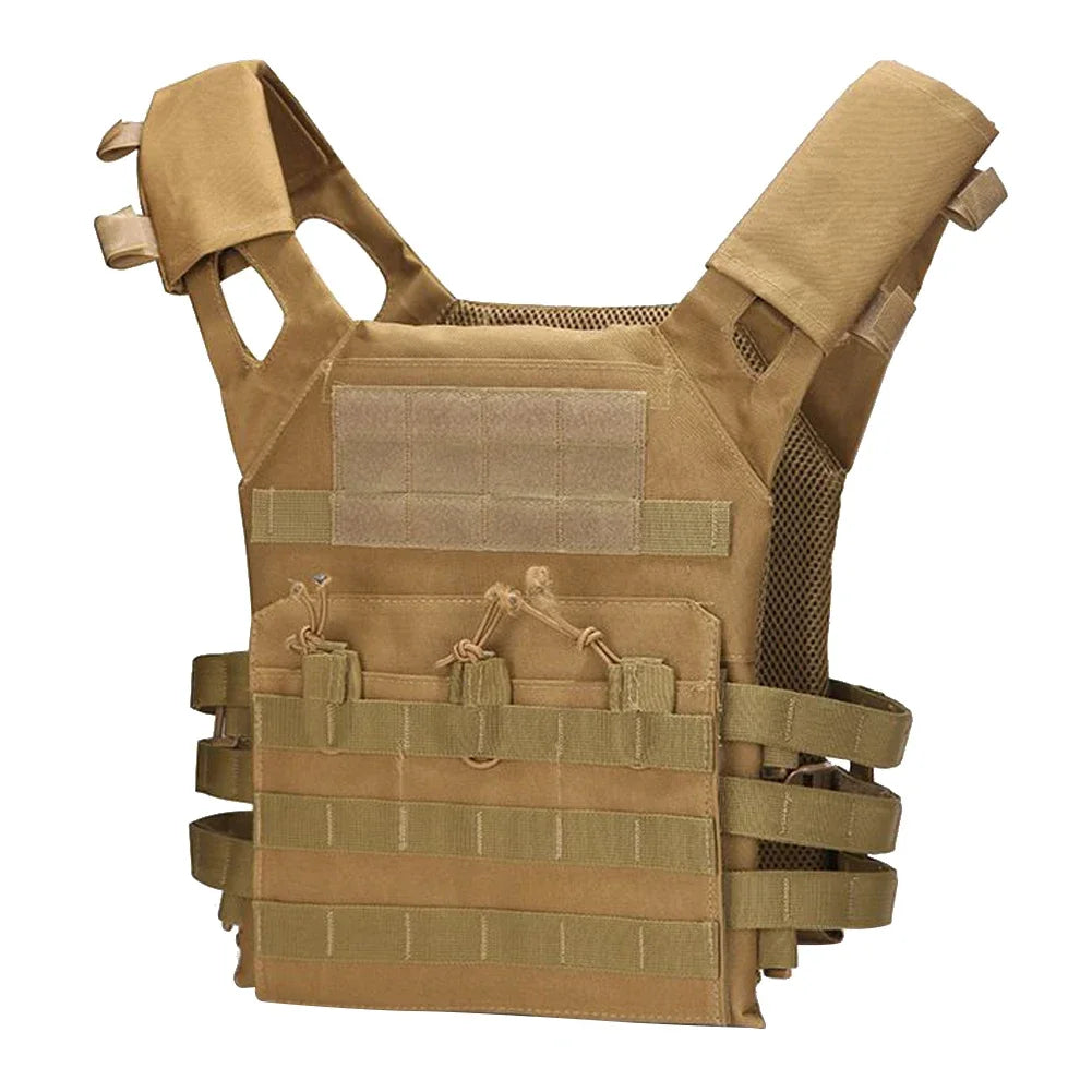 Military Waterproof Tactical Vest JPC - Lightweight MOLLE Plate Carrier for Jungle Security CS Hunting Outdoor Body Armor