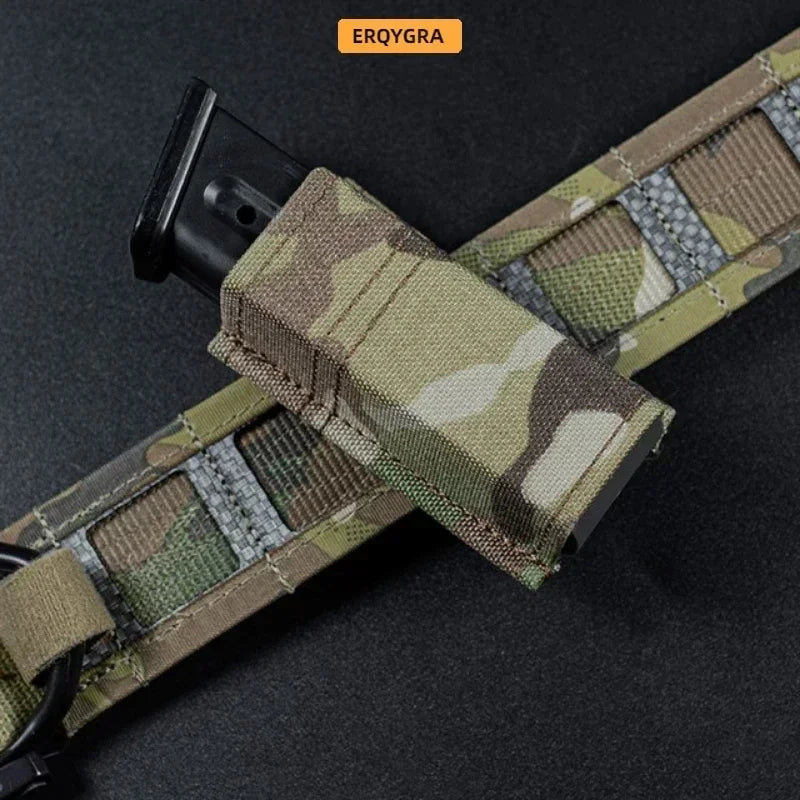 ERQYGRA Tactical Molle FAST Multi-Angle 9mm Single Mag Pouch System Accessories Waist Bag Holster Outdoors Hunting New Equipment