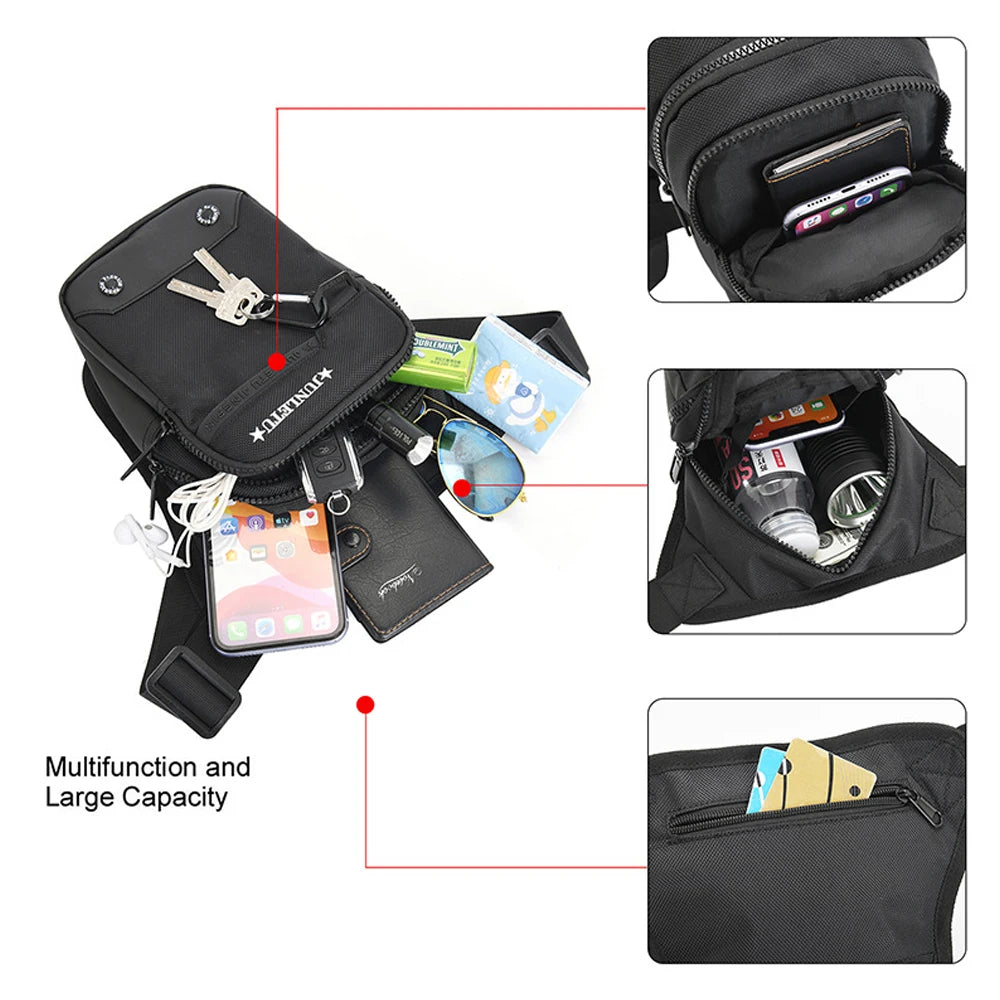 1PCS Drop Leg Bag For Men Women Thigh Bag With Leg Strap For Motorcycle Riding Hip Pouch Leg Fanny Pack Purse Crossbody Hiking