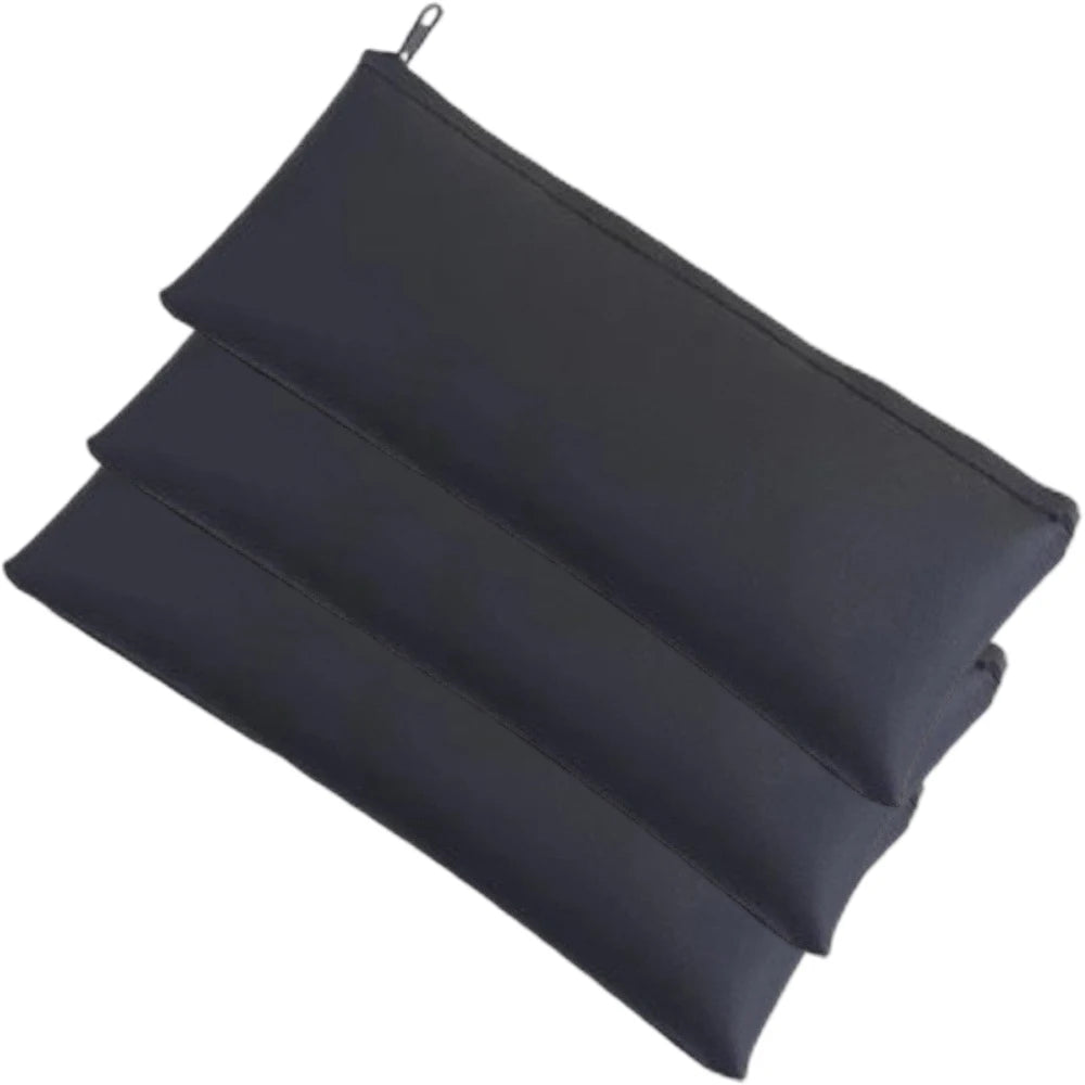 3 PCS 21.5x10.5cm Handheld Tool Bag Portable Handheld Bag Pouch Zipper Case Leather Storage Holder Organizer Tool Leather Bag