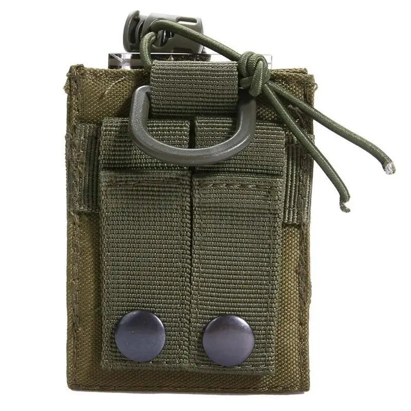 New Tactical Radio Pouch Hunting Walkie Talkie Holder Interphone Hanging Bag Molle Nylon Magazine Pocket Hiking Accessories