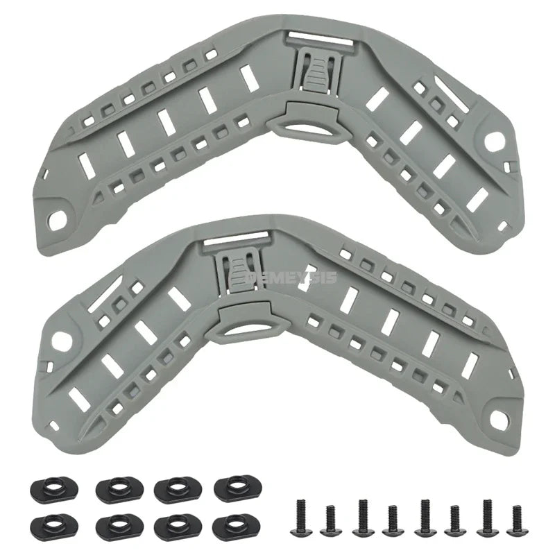 1 Pair Tactical Helmet Side Guide Rails Paintball CS Fast Helmet ARC Guide Rail Adapter Accessories for FAST SF HIGH CUT Helmets