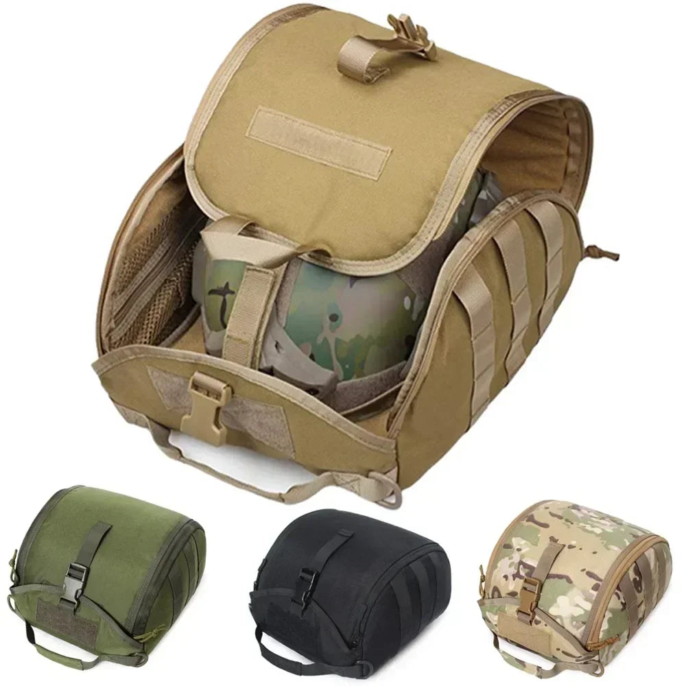 Tactical Fast Helmet Pack Helmet Storage Bag Outdoor Hiking Sports Motorcycle Cycling Carrying Pouch for Hunting Accessories